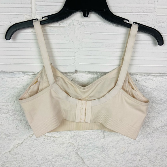HOFISH Nude colored stretch comfy breastfeeding bra size large - Picture 8 of 12